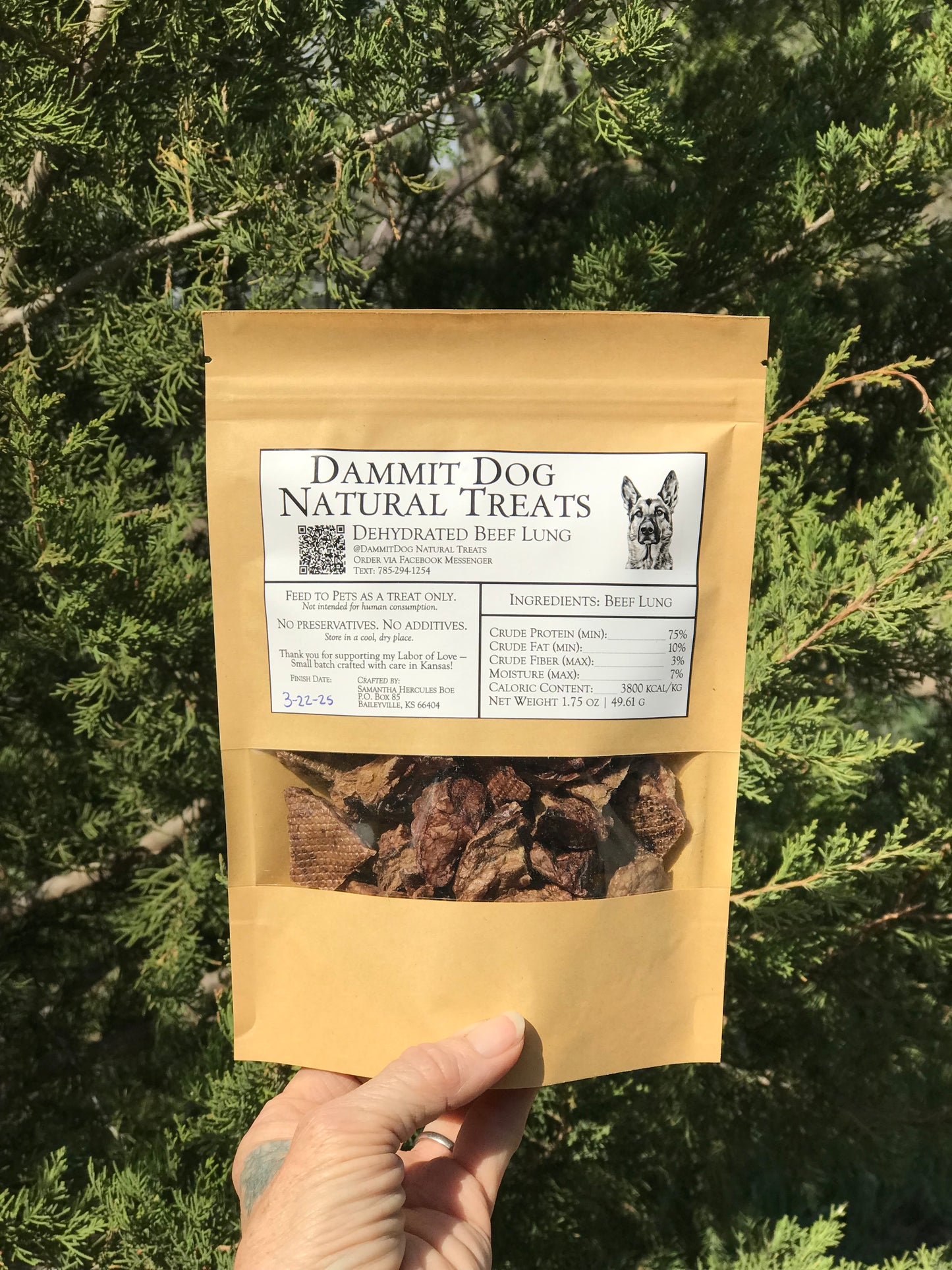 Dehydrated Beef Lung